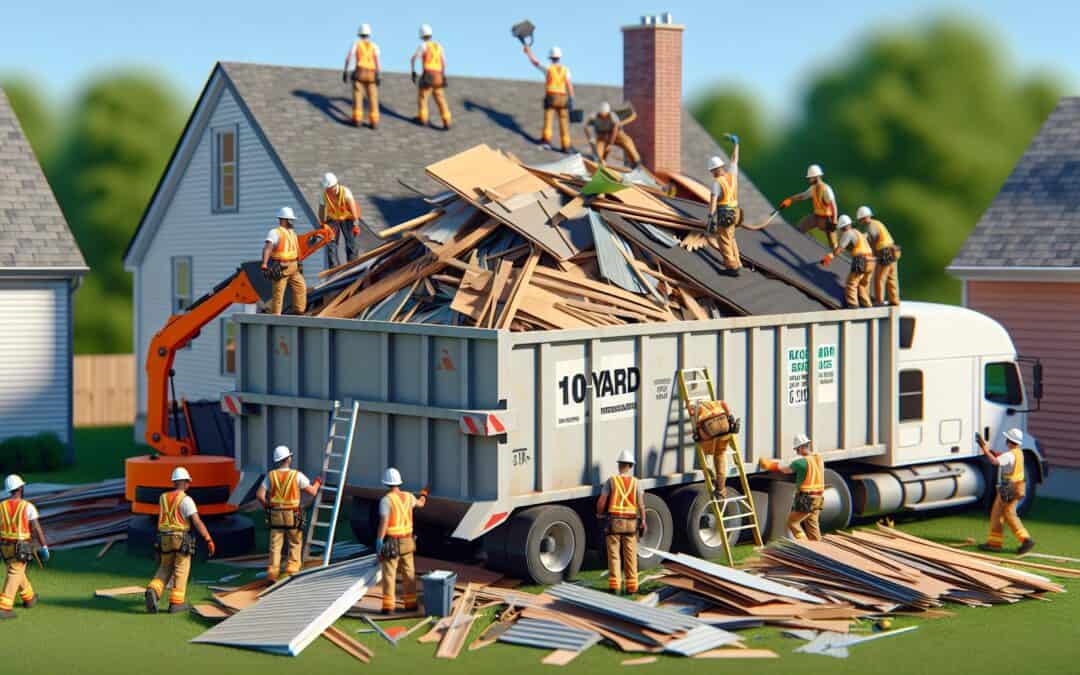 Affordable Debris Removal for Roofing Projects with Ultimate’s 10-Yard Dumpsters