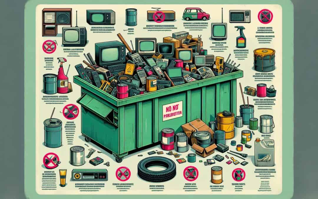 What Not to Throw in a Dumpster Prohibited Materials Explained
